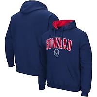 Men's Colosseum  Navy Howard Bison Arch & Logo Hoodie