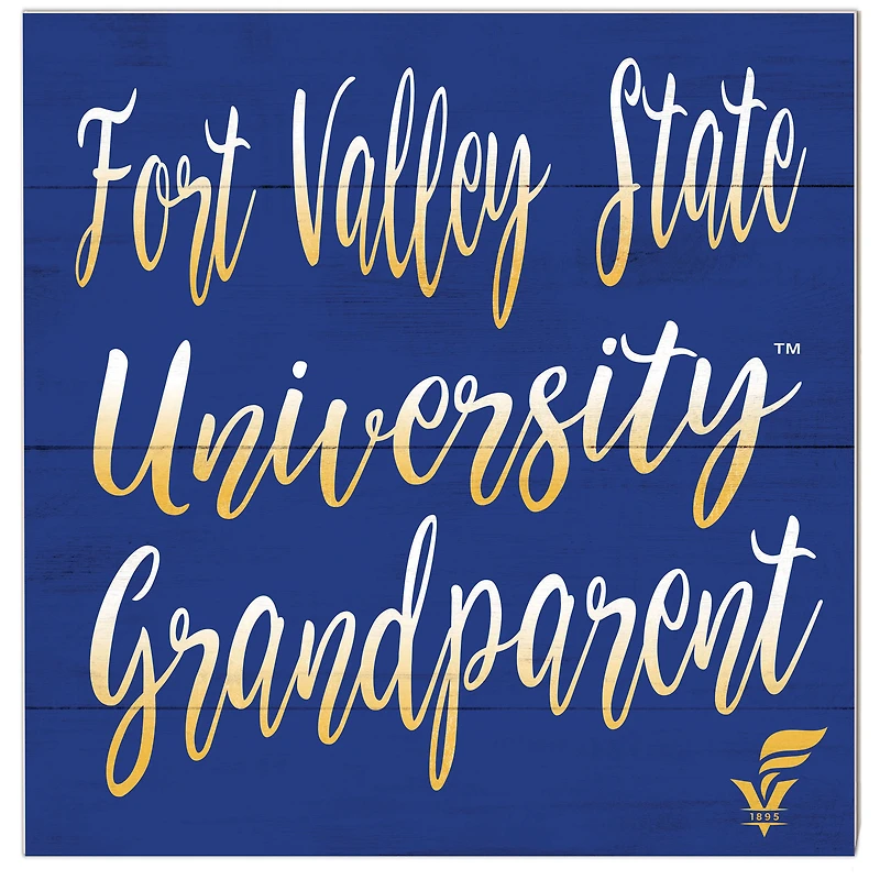 Fort Valley State Wildcats 10'' x 10'' Grandparent Plaque