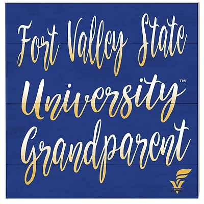 Fort Valley State Wildcats 10'' x 10'' Grandparent Plaque