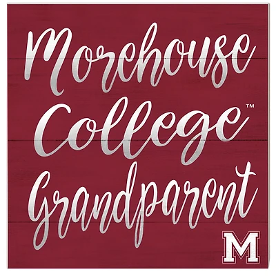 Morehouse Maroon Tigers 10'' x 10'' Grandparent Plaque