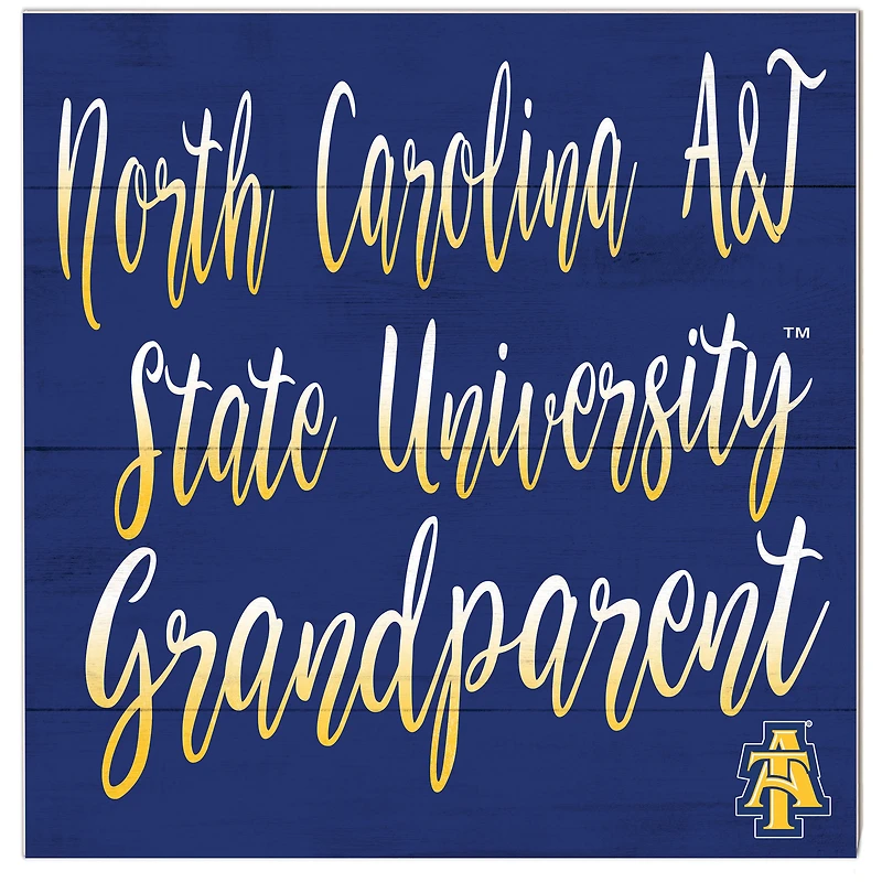 North Carolina A&T Aggies 10'' x 10'' Grandparent Plaque