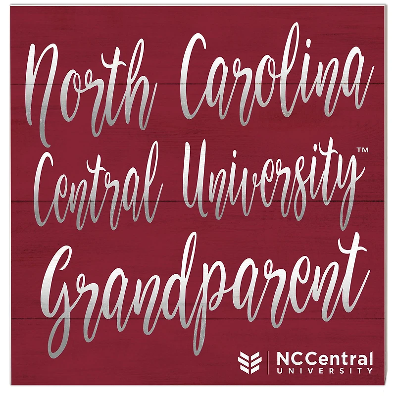 North Carolina Central Eagles 10'' x 10'' Grandparent Plaque