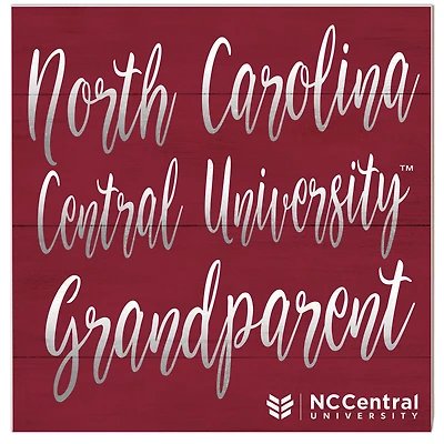 North Carolina Central Eagles 10'' x 10'' Grandparent Plaque