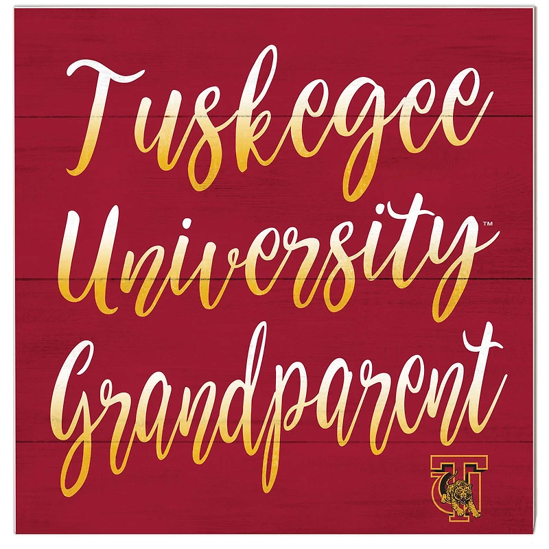 Tuskegee Golden Tigers 10'' x 10'' Grandparent Plaque