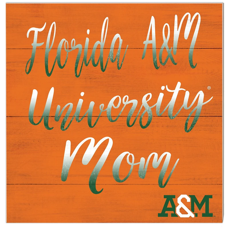 Florida A&M Rattlers 10'' x 10'' Mom Plaque