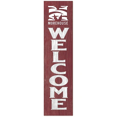 Morehouse Maroon Tigers 12'' x 48'' Welcome Outdoor Leaner