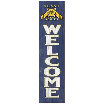 North Carolina A&T Aggies 12'' x 48'' Welcome Outdoor Leaner