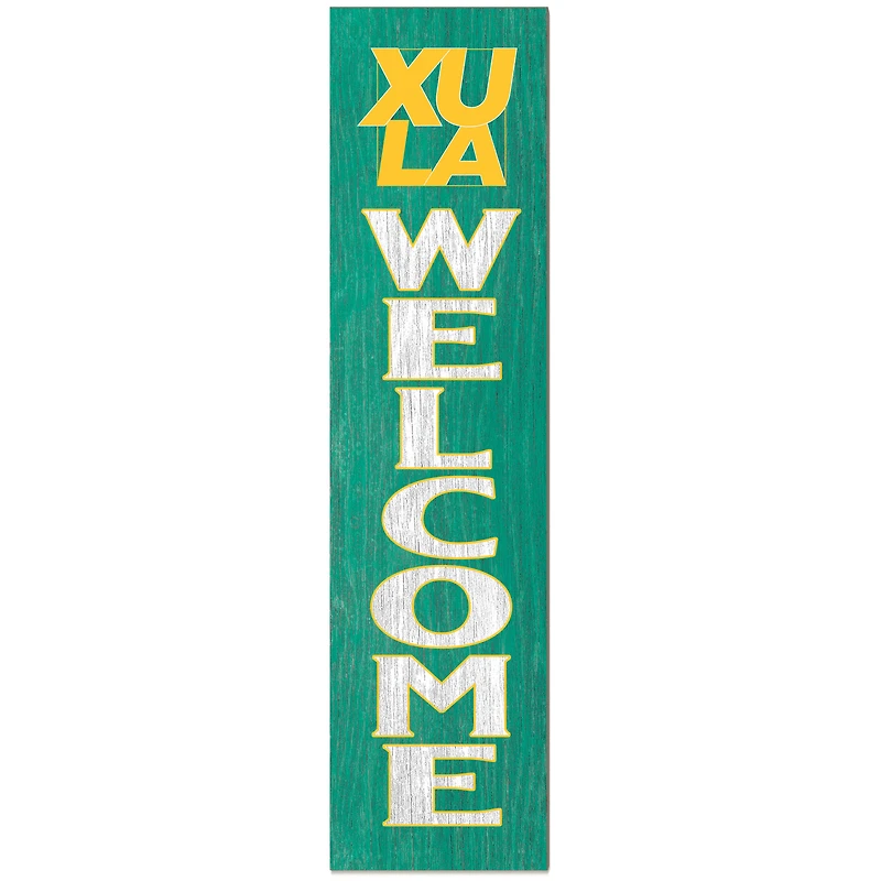 XULA Gold 12'' x 48'' Welcome Outdoor Leaner
