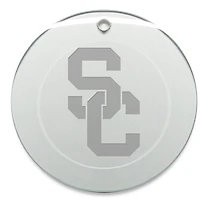 USC Trojans Round Logo Ornament