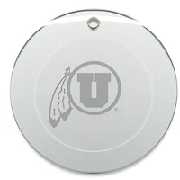 Utah Utes Round Logo Ornament