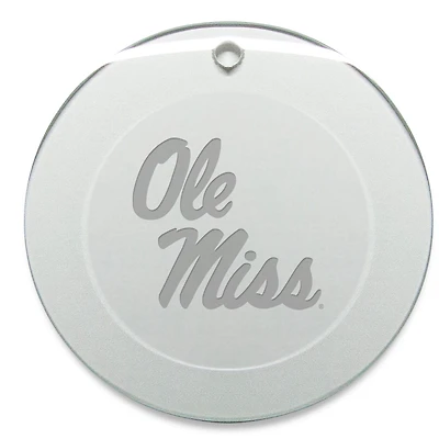 Ole Miss Rebels Round Logo Ornament