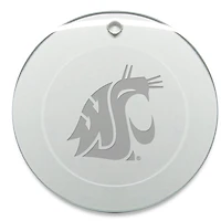 Washington State Cougars Round Logo Ornament