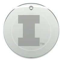 Illinois Fighting Illini Round Logo Ornament
