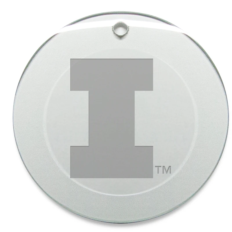 Illinois Fighting Illini Round Logo Ornament