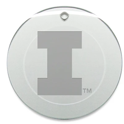 Illinois Fighting Illini Round Logo Ornament
