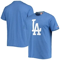 Men's Homage Royal Los Angeles Dodgers Hand-Drawn Logo Tri-Blend T-Shirt