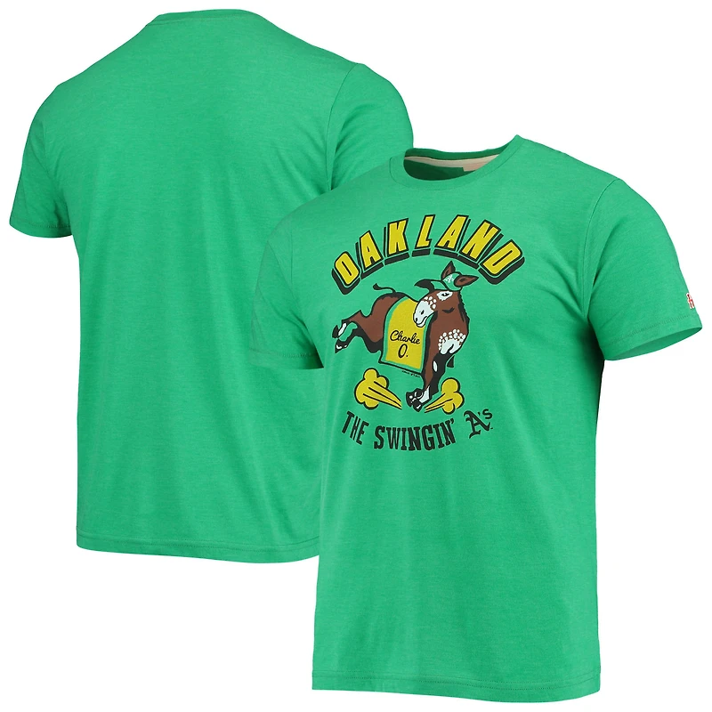 Men's Homage Green Athletics Hyper Local Tri-Blend T-Shirt