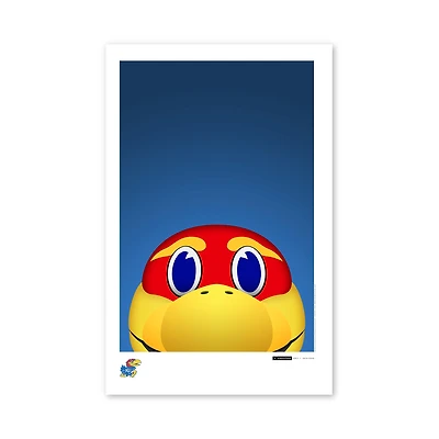Kansas Jayhawks 11'' x 17'' Big Jay Art Poster