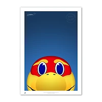 Kansas Jayhawks 14'' x 20'' Big Jay Fine Art Print