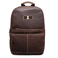 Brown Illinois Fighting Illini Logo Plate Kannah Canyon Backpack