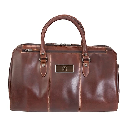 Brown Syracuse Orange Logo Plate Niagara Canyon Duffel Bag