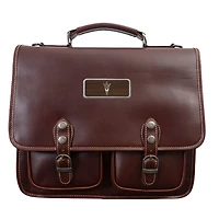 Brown Arizona State Sun Devils Logo Plate Sabino Canyon Briefcase