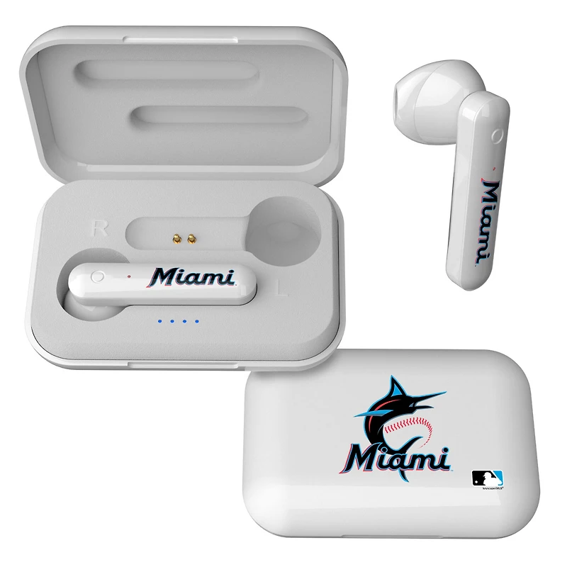 Keyscaper Miami Marlins  Wireless TWS Insignia Design Earbuds