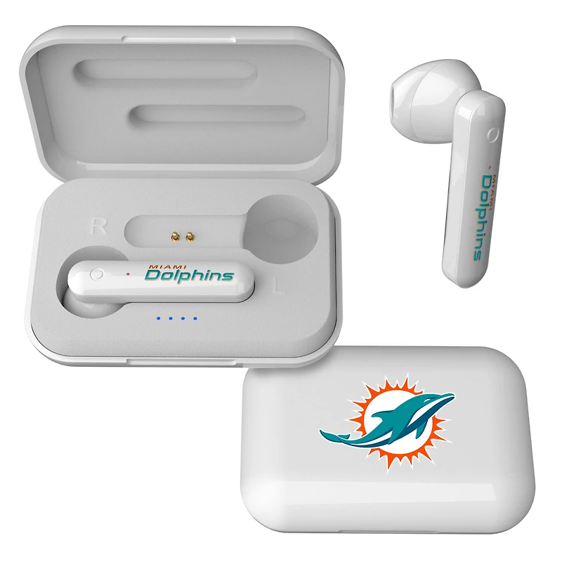 Keyscaper Miami Dolphins  Wireless TWS Insignia Design Earbuds