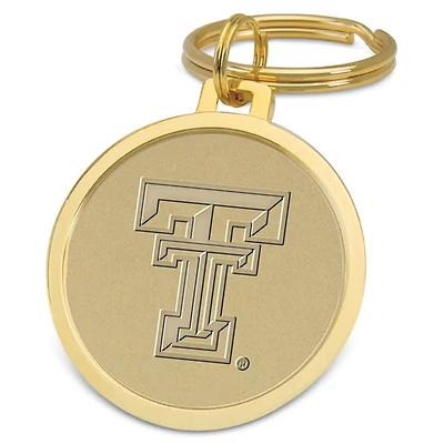 Gold Texas Tech Red Raiders Split-Wire Logo Key Ring