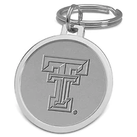 Silver Texas Tech Red Raiders Split-Wire Logo Key Ring