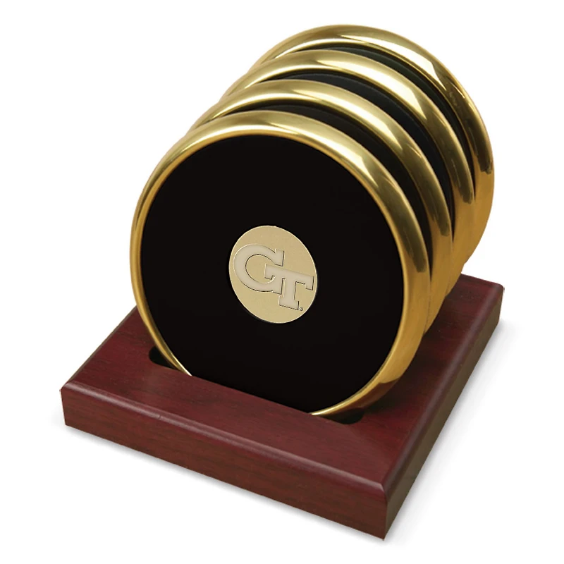 Gold Georgia Tech Yellow Jackets 4-Piece Coaster Set
