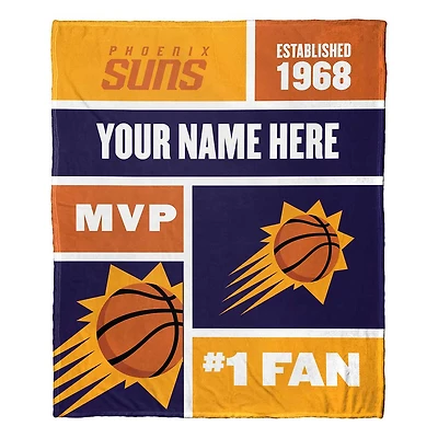 The Northwest Group Phoenix Suns 50'' x 60'' Colorblock Personalized Silk Touch Throw