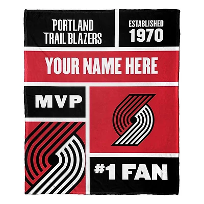 The Northwest Group Portland Trail Blazers 50'' x 60'' Colorblock Personalized Silk Touch Throw