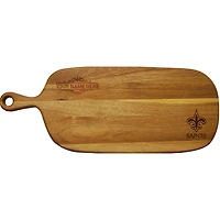 New Orleans Saints Personalized Acacia Paddle Serving Board
