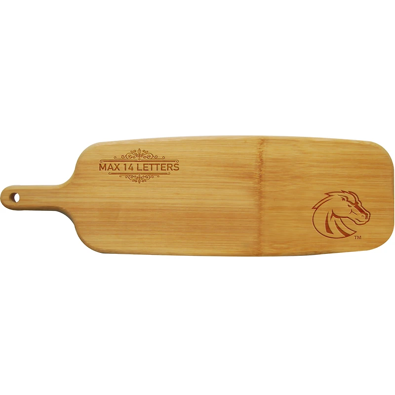 Boise State Broncos Personalized Bamboo Paddle Serving Board
