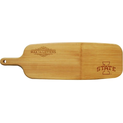 Iowa State Cyclones Personalized Bamboo Paddle Serving Board