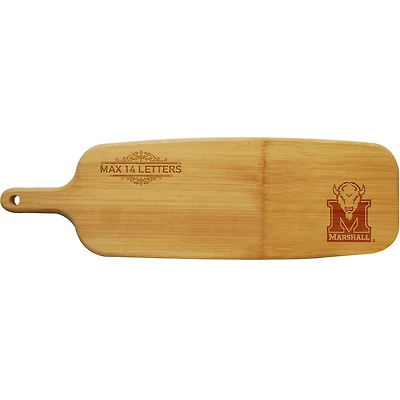 Marshall Thundering Herd Personalized Bamboo Paddle Serving Board
