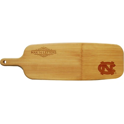 North Carolina Tar Heels Personalized Bamboo Paddle Serving Board