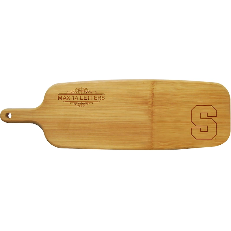 Syracuse Orange Personalized Bamboo Paddle Serving Board