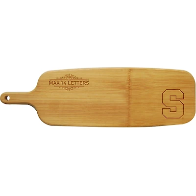 Syracuse Orange Personalized Bamboo Paddle Serving Board