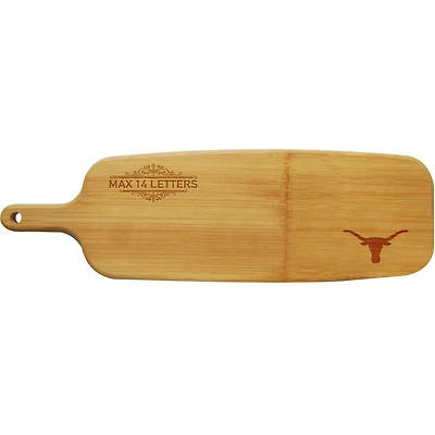 Texas Longhorns Personalized Bamboo Paddle Serving Board