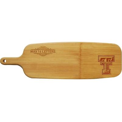 Texas Tech Red Raiders Personalized Bamboo Paddle Serving Board