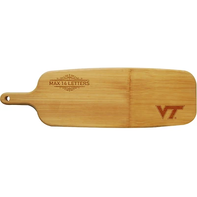 Virginia Tech Hokies Personalized Bamboo Paddle Serving Board