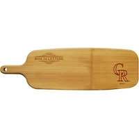 Colorado Rockies Personalized Bamboo Paddle Serving Board