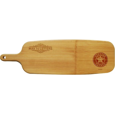 Houston Astros Personalized Bamboo Paddle Serving Board