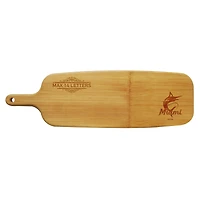 Miami Marlins Personalized Bamboo Paddle Serving Board