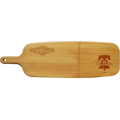 Philadelphia Phillies Personalized Bamboo Paddle Serving Board