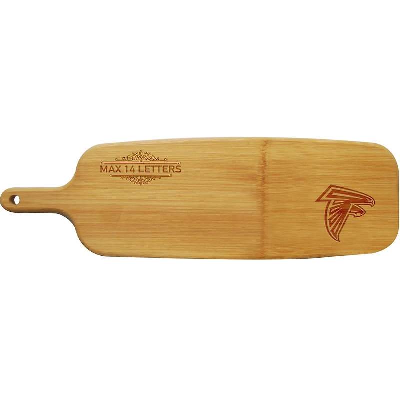Atlanta Falcons Personalized Bamboo Paddle Serving Board
