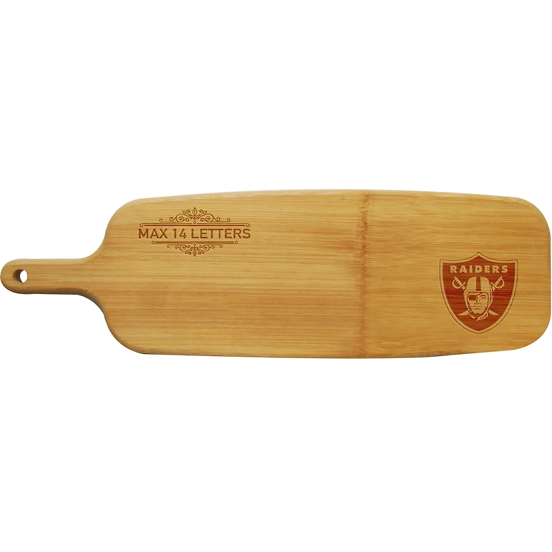 Las Vegas Raiders Personalized Bamboo Paddle Serving Board