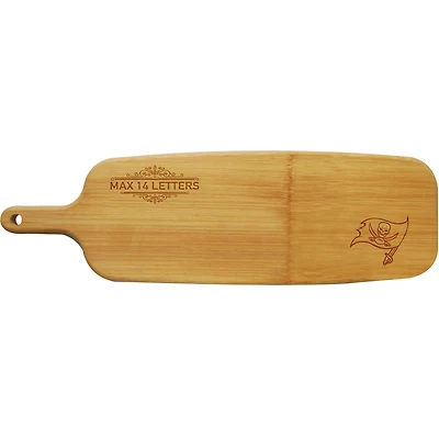 Tampa Bay Buccaneers Personalized Bamboo Paddle Serving Board